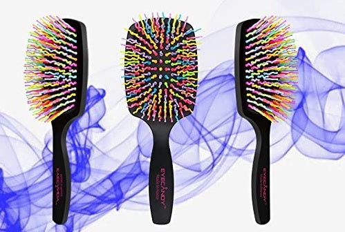 Гребінець для волосся, чорний - Eyecandy Medium Lovely Black Brush