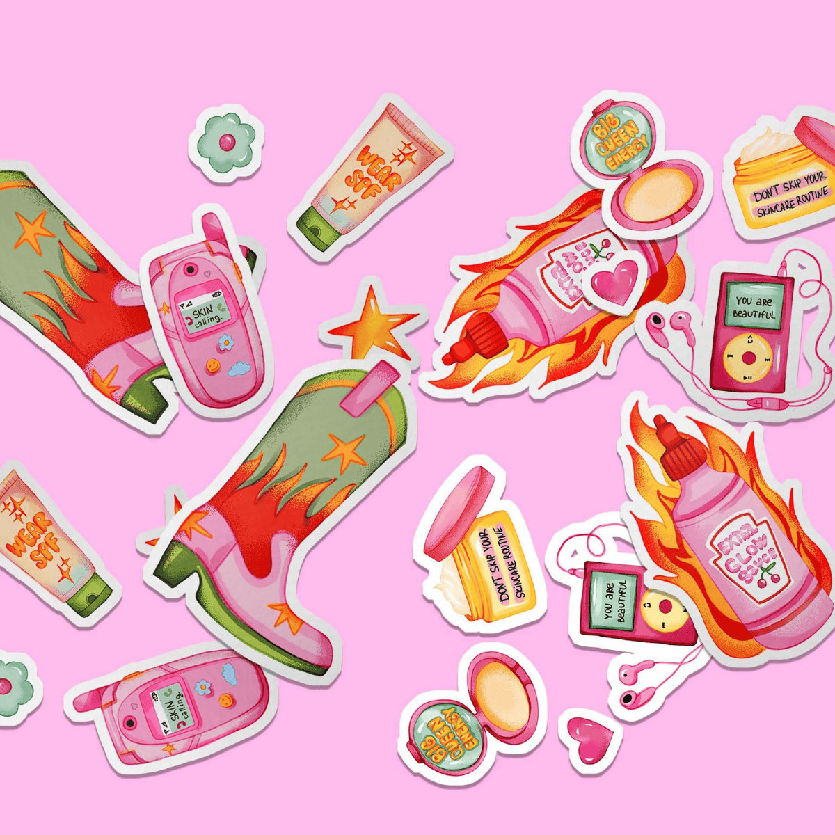 Обʼємні стікери Korean Story