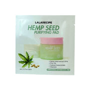 LALARECIPE Очищувальні тонер-педи з коноплею для чутливої і проблемної шкіри, 1 шт - LALARECIPE Hemp Seed Purifying Pad