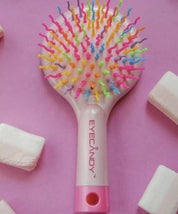 Гребінець для волосся з дзеркалом, ніжно-рожевий - Eyecandy Medium Lovely Pink Brush