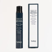 Синій стік засобу Solep (Miniature) Premier Hi-gro Ampoule Treatment разом з упаковкою стоїть на білому фоні.