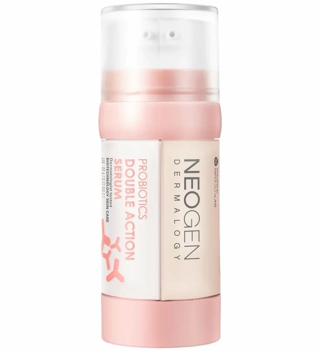 Подвійний серум з пробіотиками NEOGEN Dermalogy Probiotics Double Action Serum - флакон з двома фазами для зволоження і зміцнення шкіри