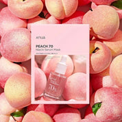 ANUA Освітлювальна маска для обличчя з екстрактом персика, 25 мл – ANUA PEACH 70 NIACIN SERUM MASK