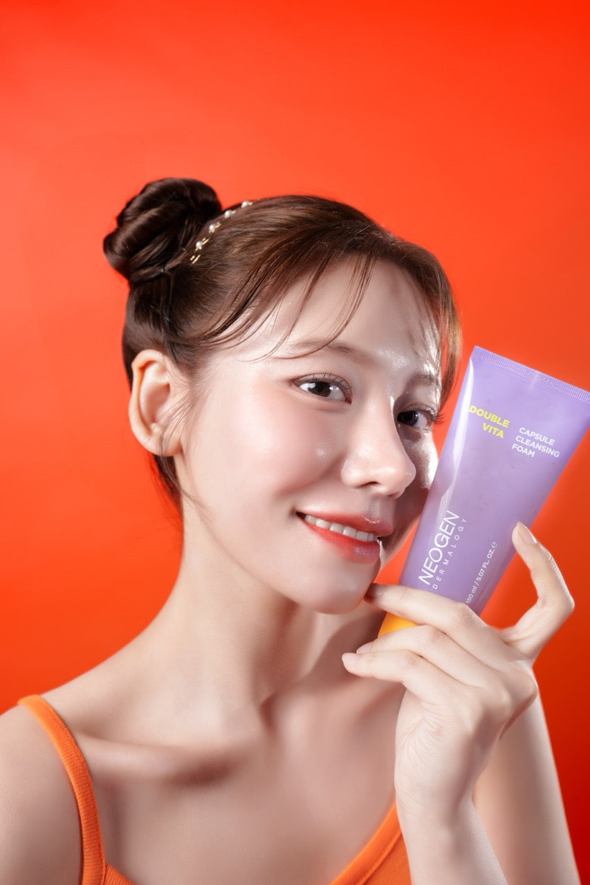 モモンガ ネオラNeoraダブルクレンジング3本セット Double Vita Capsule Cleansing Foam Neogen Dermalogy | Korean Story
