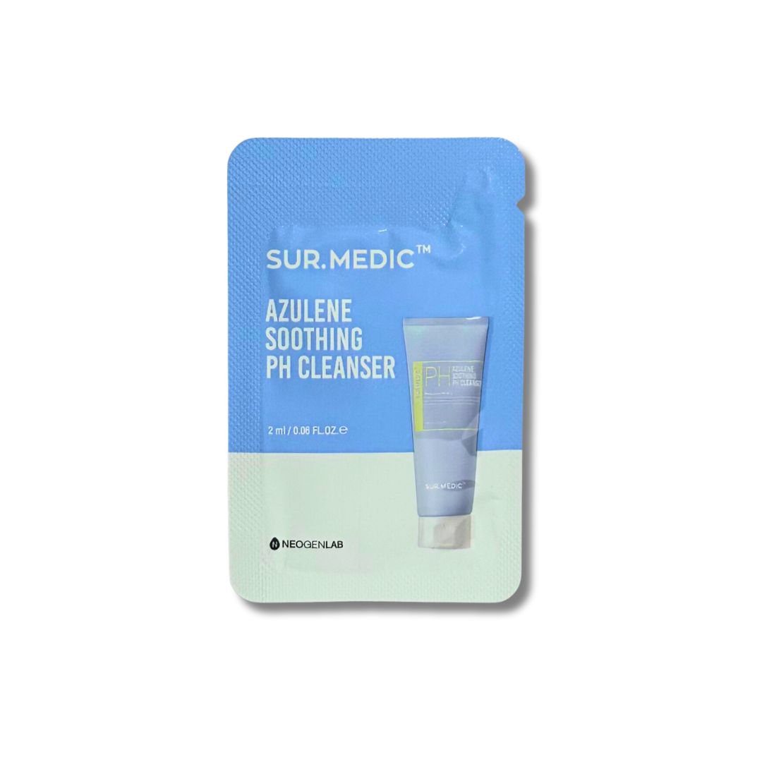 SUR.MEDIC+ Делікатний гель для вмивання з азуленом і церамідами, 2 мл – SUR.MEDIC+ Azulene Soothing PH Cleanser