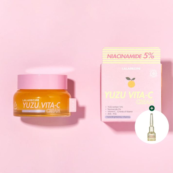 LALARECIPE Вітамінний крем з ніацинамідом 5% та екстрактом юдзу, 50 мл - LALARECIPE Yuzu Vita C Cream