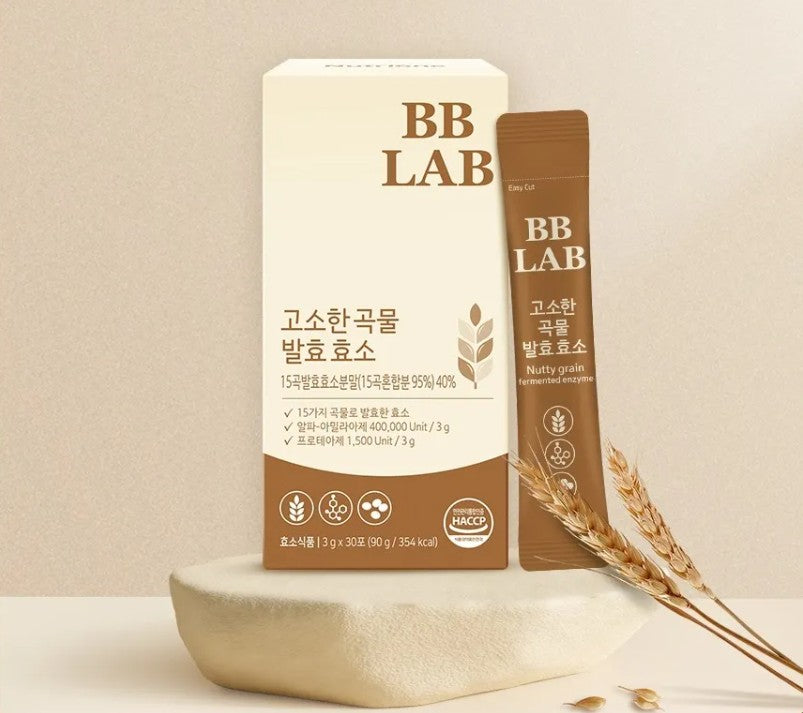 BB LAB Комплекс із ферментованих зернових, 3г/30 шт. – BB LAB Nutty Grain Fermented Enzyme