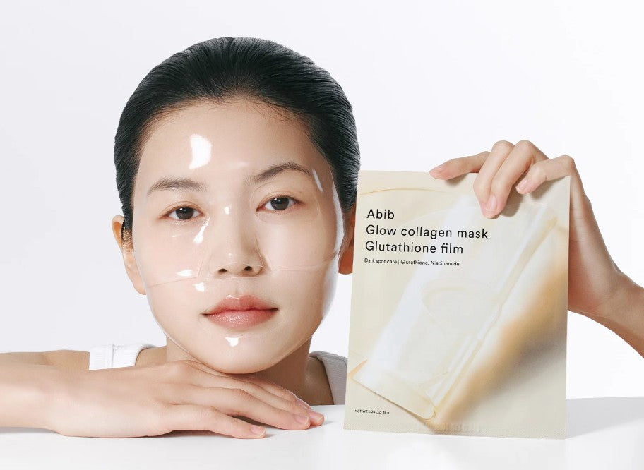 Abib Гелева маска для обличчя з колагеном та глутатіоном, 38 г - Abib Glow Collagen Mask Glutathione Film