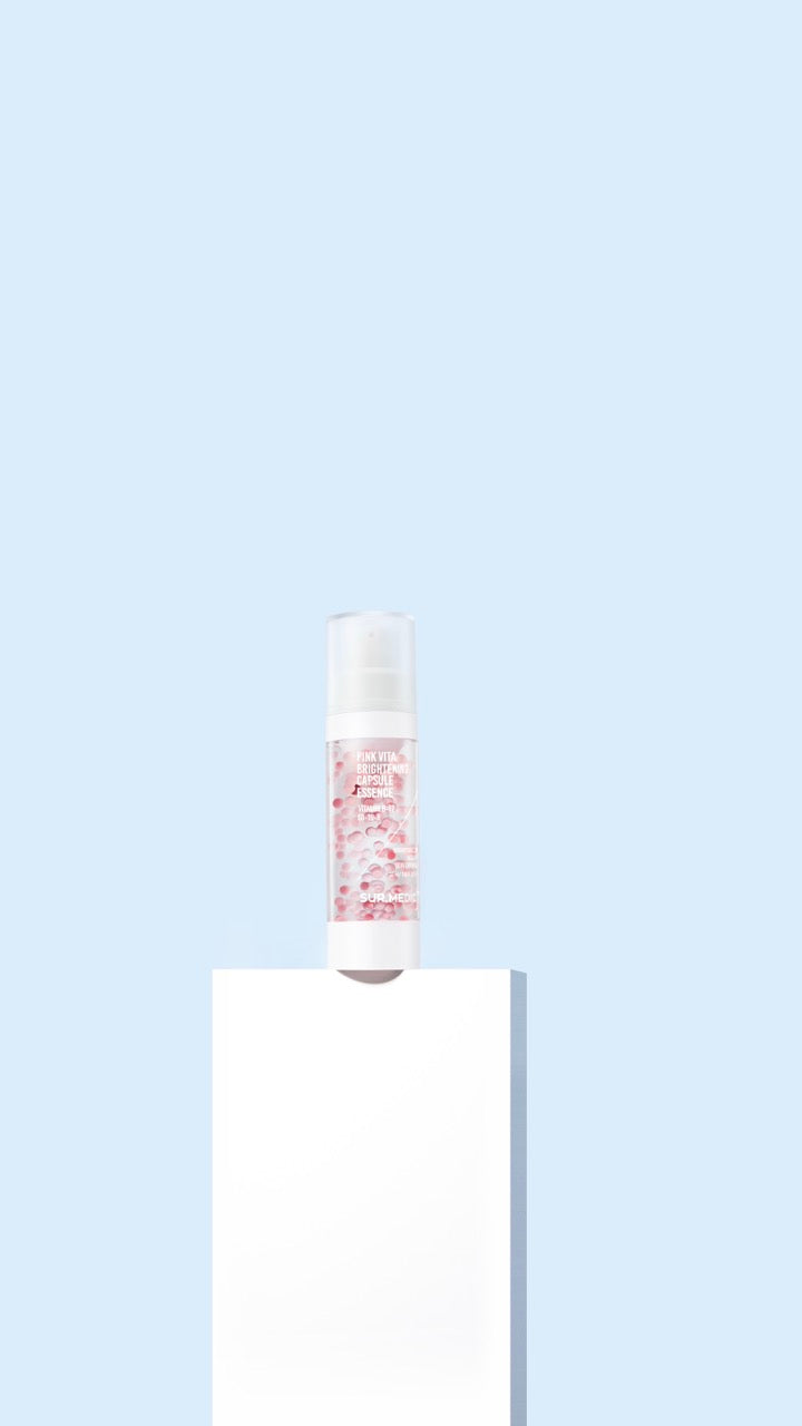 SUR.MEDIC+  Капсульна сироватка для сяйва шкіри, 32 мл – SUR.MEDIC+ Pink Vita Brightening Capsule Essence