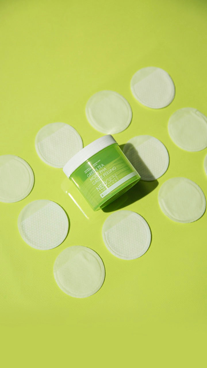 Neogen  Пілінг-педи з екстрактом зеленого чаю, 30 шт. - Neogen  Green Tea Moist PHA Gauze Peeling