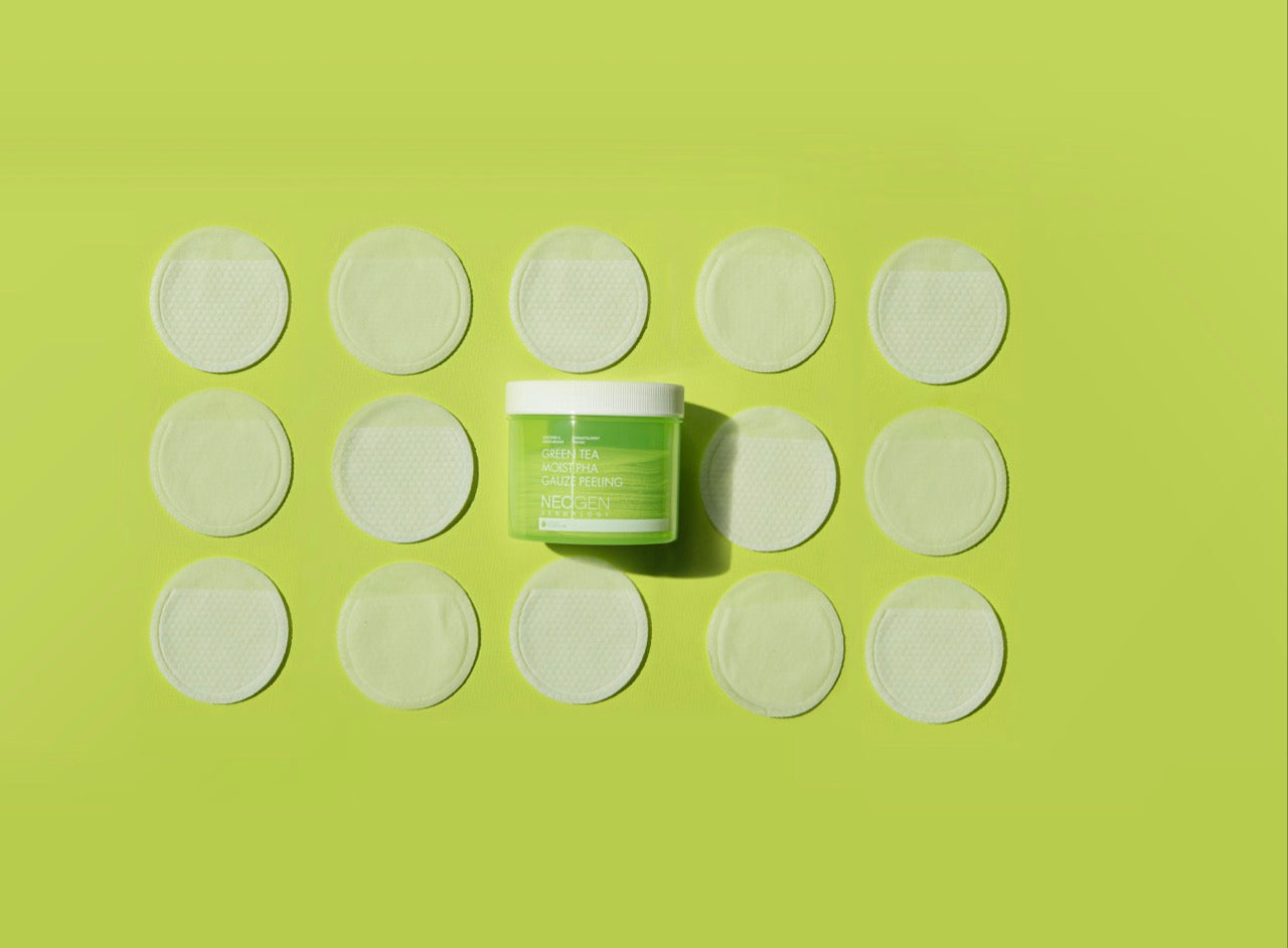 Neogen  Пілінг-педи з екстрактом зеленого чаю, 30 шт. - Neogen  Green Tea Moist PHA Gauze Peeling