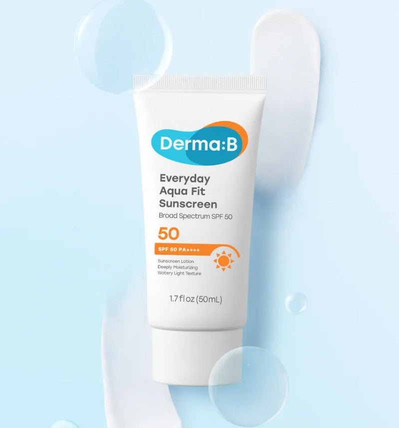 Derma:B Легкий зволожувальний сонцезахисний крем SPF 50+ PA++++, 50 мл – Derma:B Everyday Aqua Fit Sunscreen