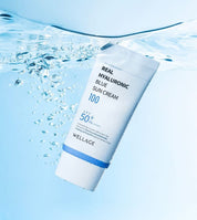 WELLAGE Сонцезахисний крем з гіалуроновою кислотою, 50 мл – WELLAGE Real Hyaluronic Blue Sun Cream 50+ PA++++