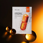 Wellage Освітлювальна bubble-маска з вітаміном С, 25 мл – Wellage Hyper Toning Vita C Bubble Mask