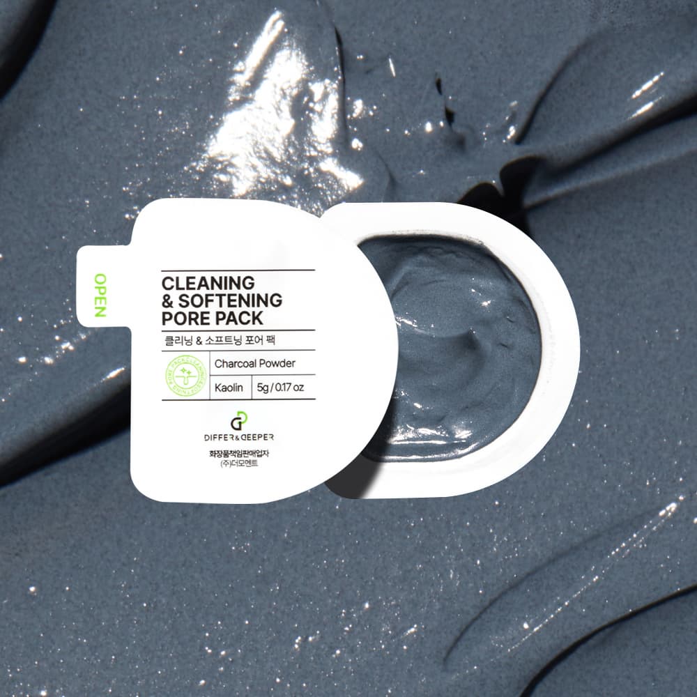DIFFER&DEEPER Очищувальна та пом'якшувальна маска для пор, 5г/7 шт. - DIFFER&DEEPER cleaning&softening pore pack