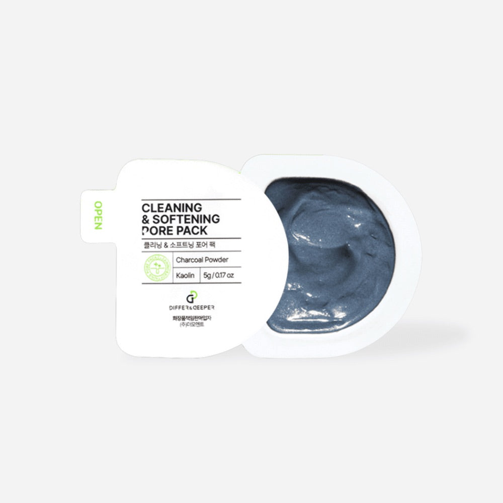 DIFFER&DEEPER Очищувальна та пом'якшувальна маска для пор, 5г/1 шт. - DIFFER&DEEPER cleaning&softening pore pack