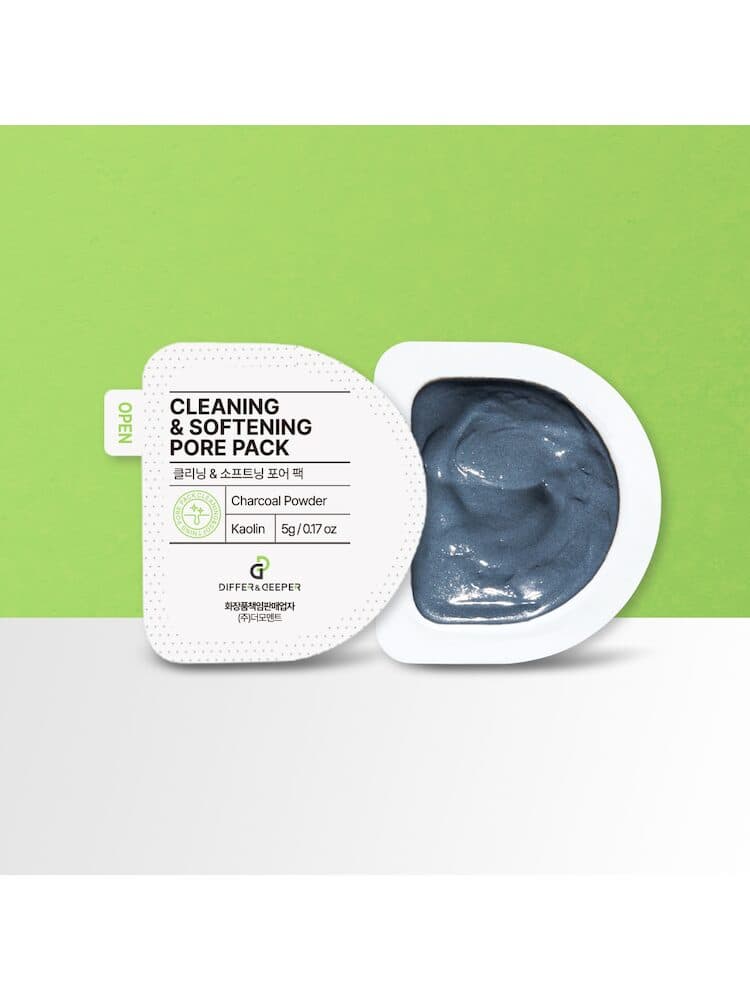 DIFFER&DEEPER Очищувальна та пом'якшувальна маска для пор, 5г/1 шт. - DIFFER&DEEPER cleaning&softening pore pack