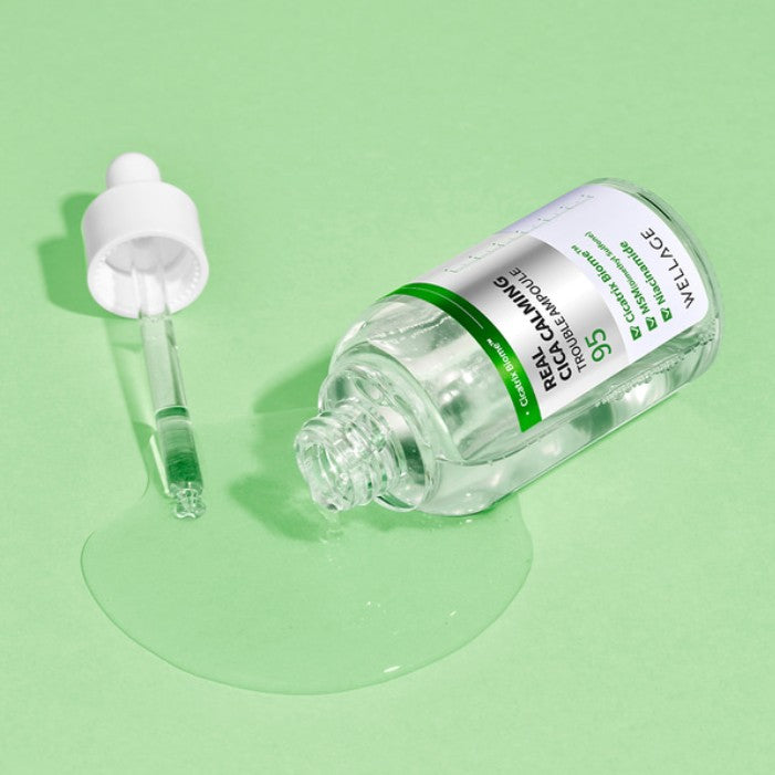 WELLAGE Заспокійлива сироватка з комплексом СІСА, 50 мл – WELLAGE Real Cica Calming 95 Trouble Ampoule