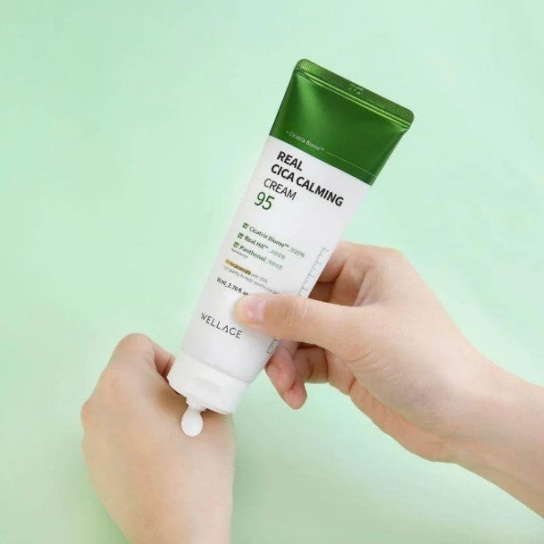 Wellage Заспокійливий крем з комплексом Сіса, 80 мл – Wellage Real Cica Calming 95 Cream