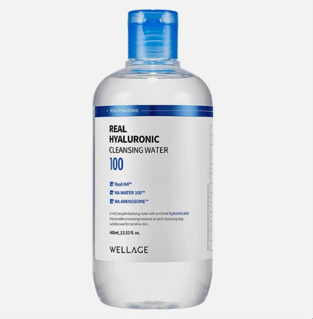 Wellage Міцелярна вода з гіалуроновою кислотою, 400 мл – Wellage Real Hyaluronic Cleansing Water