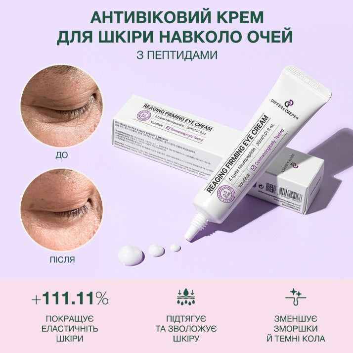 Differ & Deeper Антивіковий крем для шкіри навколо очей з