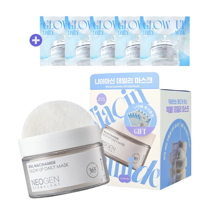 Neogen Dermalogy Real Niacinamide Glow Up Daily Mask - Щоденна маска-педи з ніацинамідом, 40 шт. + 10 шт. у подарунок