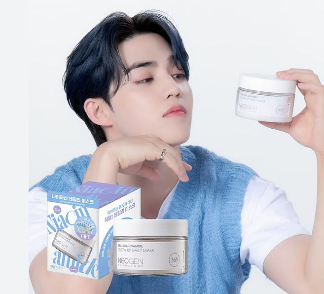 Neogen Dermalogy Real Niacinamide Glow Up Daily Mask - Щоденна маска-педи з ніацинамідом, 40 шт. + 10 шт. у подарунок