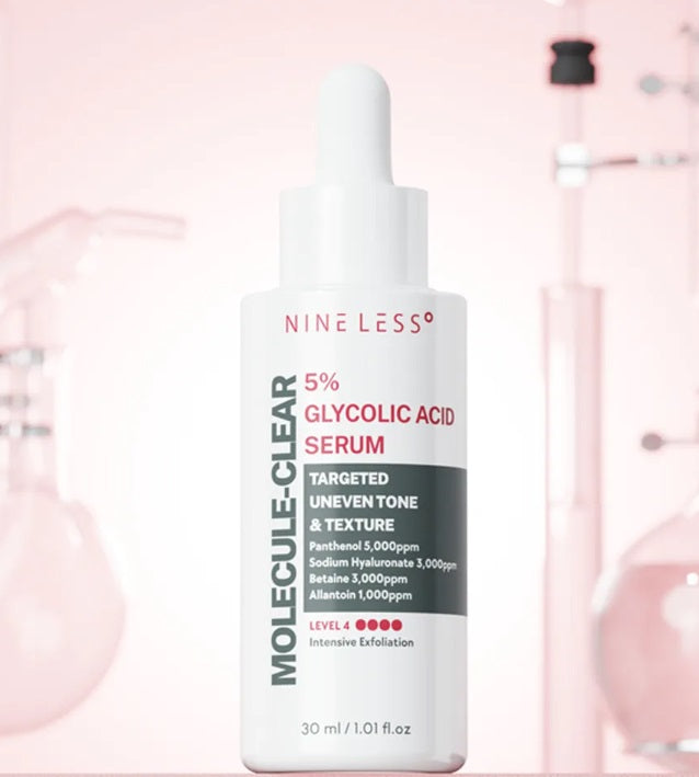Nine Less Сироватка з гліколевою кислотою, 30 мл – Nine Less Molecule-Clear 5% Glycolic Acid Serum