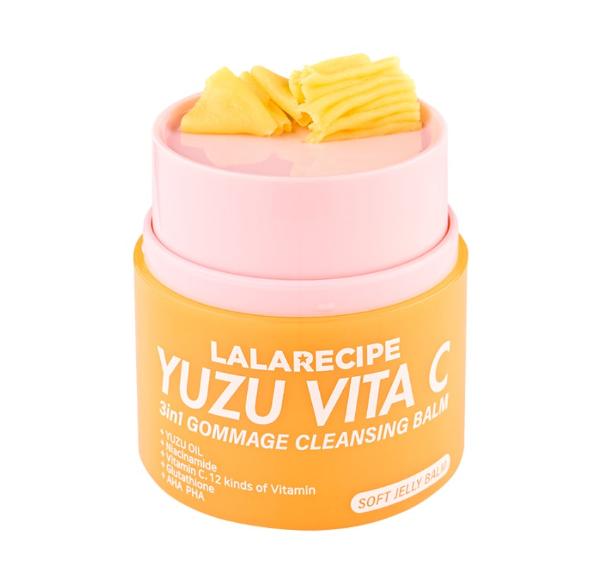 Lalarecipe Очищувальний бальзам-гоммаж з екстрактом юдзу, 50 мл – Lalarecipe Yuzu Vita C 3in1 Gommage Cleansing Balm