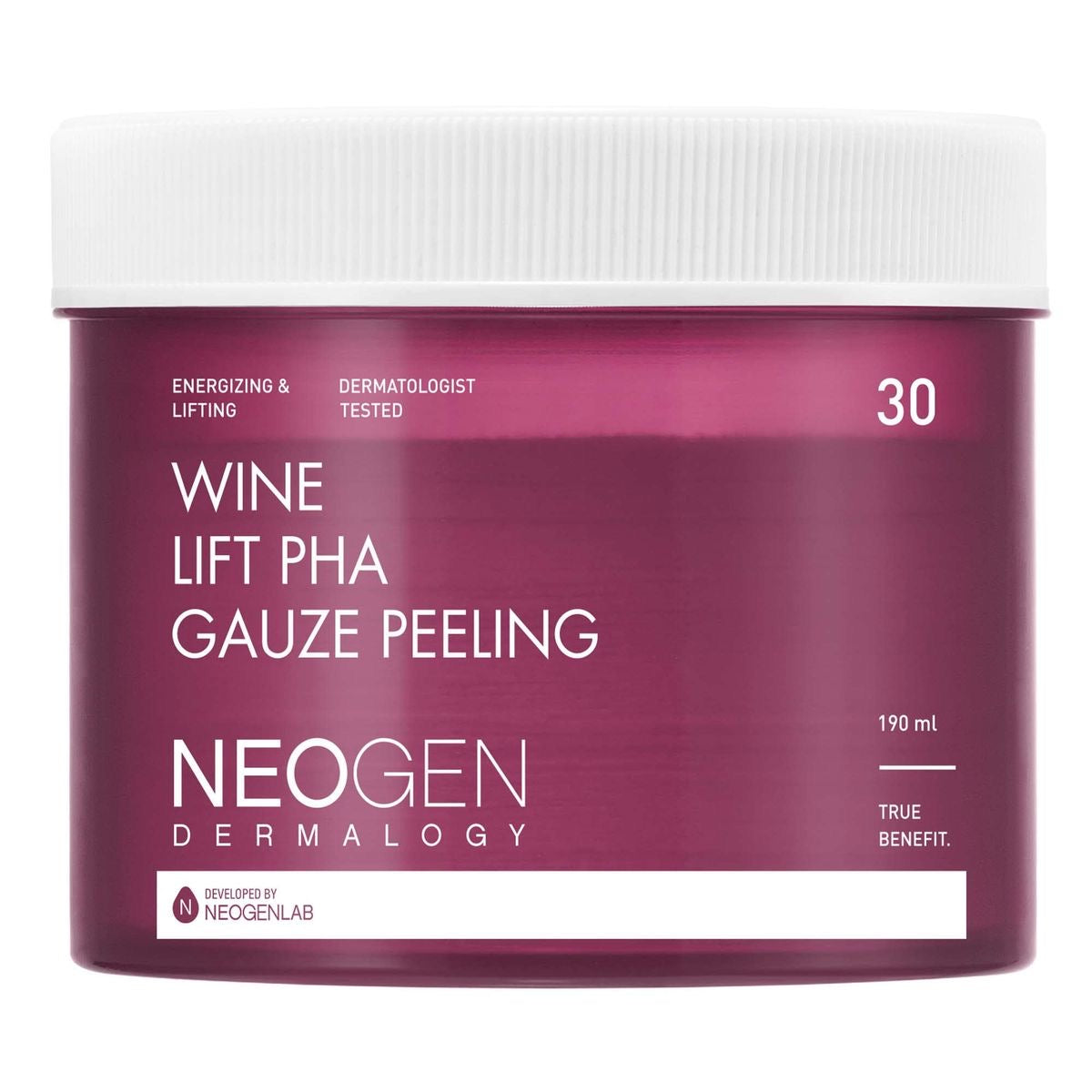 Neogen Пілінг-педи з екстрактом червоного вина, 30 шт. - Neogen  Wine Lift PHA Gauze Peeling