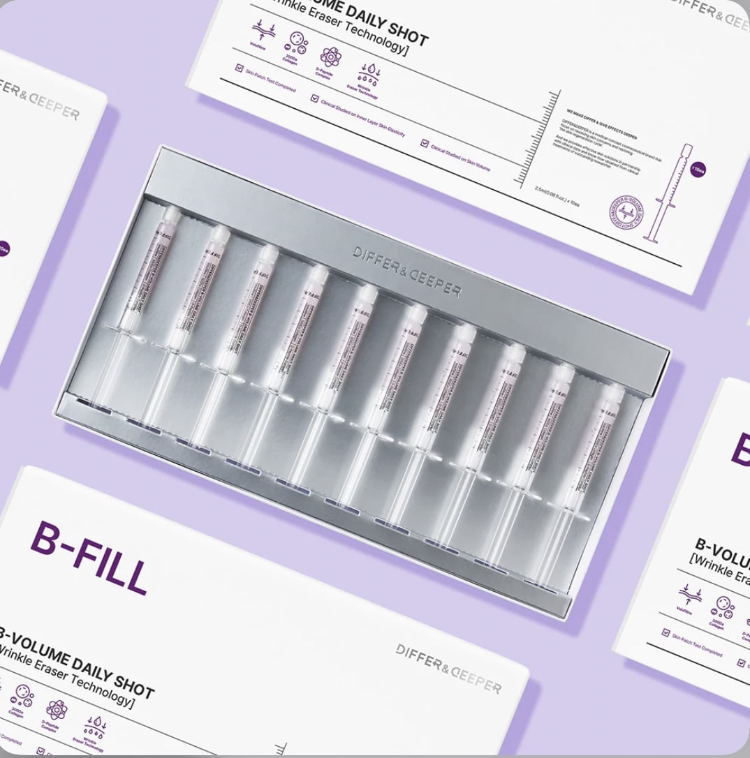 Differ & Deeper Омолоджувальна ампульна сироватка, 2,5 мл/10 шт. – Differ & Deeper B-Volume Daily Shot