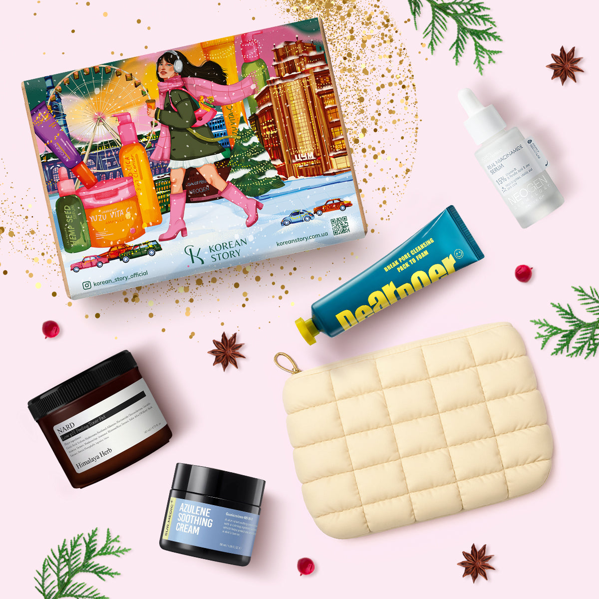 Набір для жирної шкіри з чорними цятками та розширеними порами