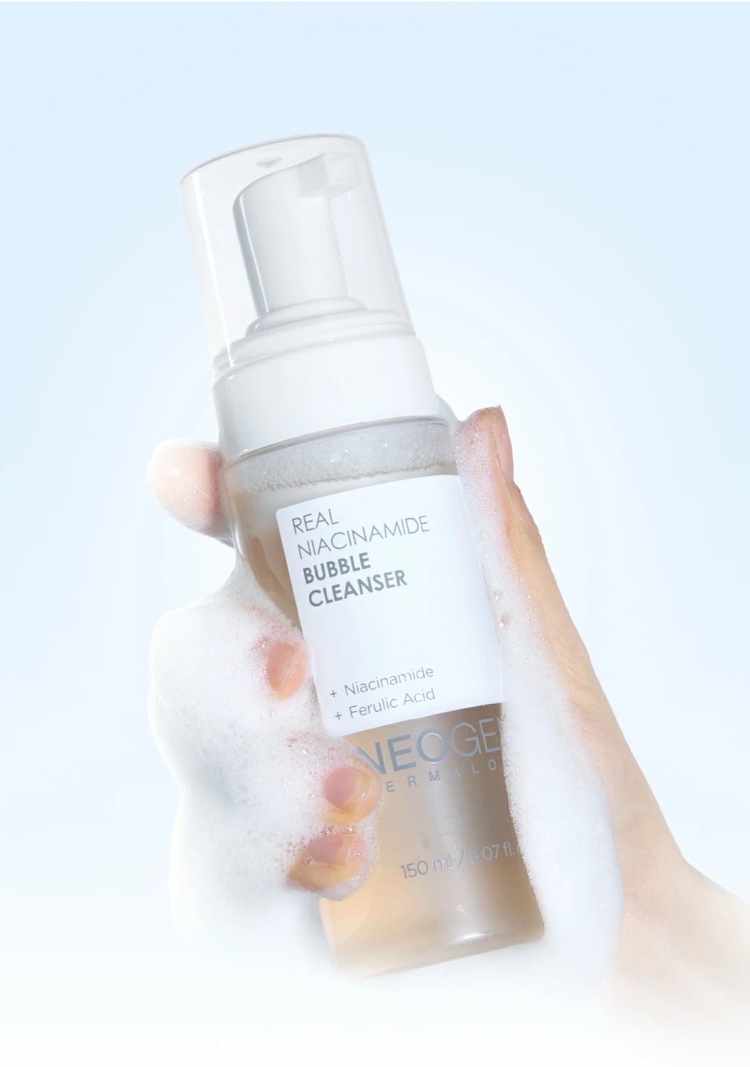 Neogen Пінка для вмивання з ніацинамідом, 150 мл – Neogen Real Niacinamide Bubble Cleanser