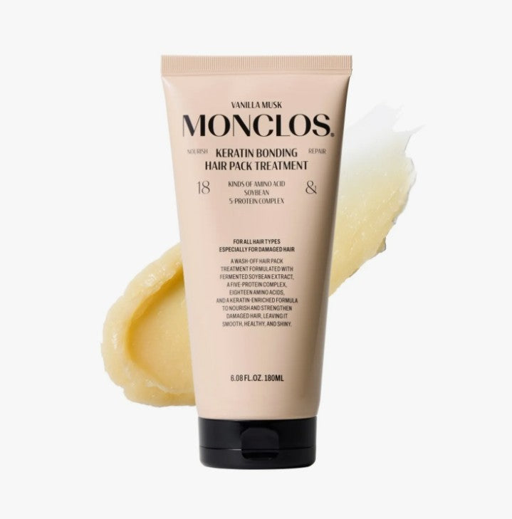 MONCLOS Відновлювальна маска для волосся з кератином, 180 мл – MONCLOS Keratin Bonding Hair Pack Treatment