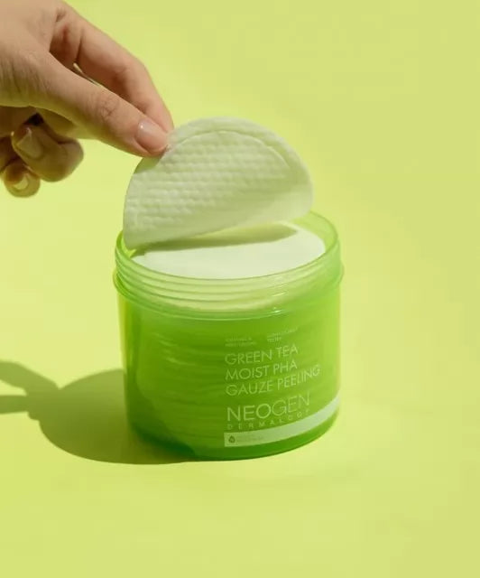 Neogen Dermalogy Пілінг-педи з екстрактом зеленого чаю, 30 шт. - Neogen Dermalogy Green Tea Moist PHA Gauze Peeling