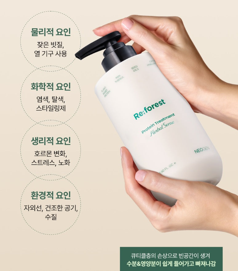 RE;FOREST Догляд для волосся з протеїном, 500 мл | Korean Story