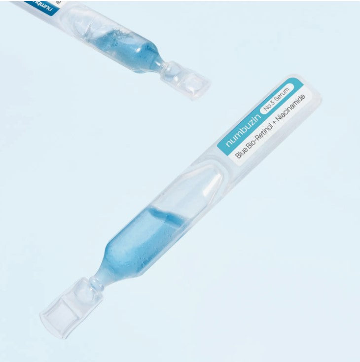 Numbuzin Сироватка для звуження пор з ретинолом, 1 шт. (1,3 мл) – Numbuzin No.3 Blue Bio-Retinol Pore Refining Serum 1.3ml