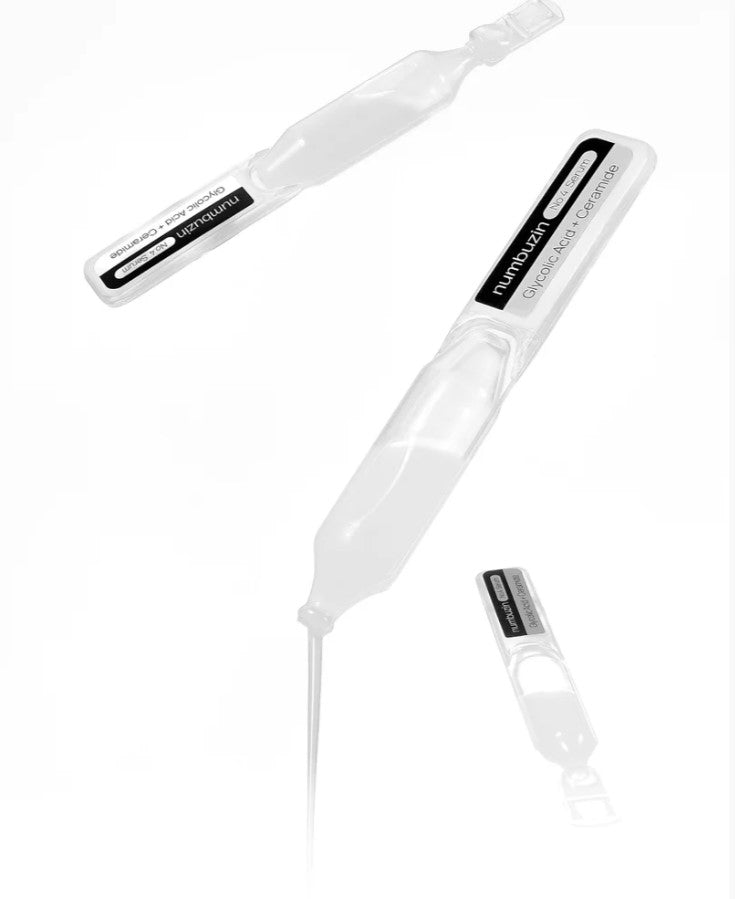 Numbuzin Пілінгова сироватка, 1 шт. (1,3 мл) – Numbuzin No.4 Ceramide AHA Glazed Skin Prep Serum