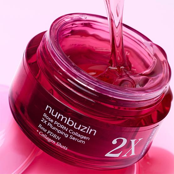 Numbuzin Сироватка з PDRN та пептидами, 30 мл - No 2 Rose PDRN Collagen 2X Plumping Serum