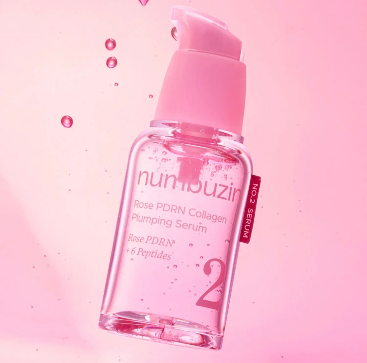 Numbuzin Сироватка для пружності шкіри з PDRN, 30 мл – No.2 Rose PDRN Collagen Plumping Serum