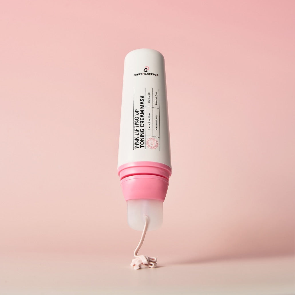 DIFFER&DEEPER Рожева тонізуюча крем маска, 100 г - DIFFER&DEEPER pink lifting up toning cream mask