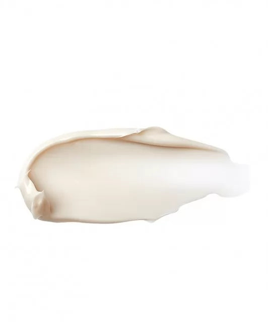 Текстура крему Round Lab Soybean Nourishing Cream на білому фоні.