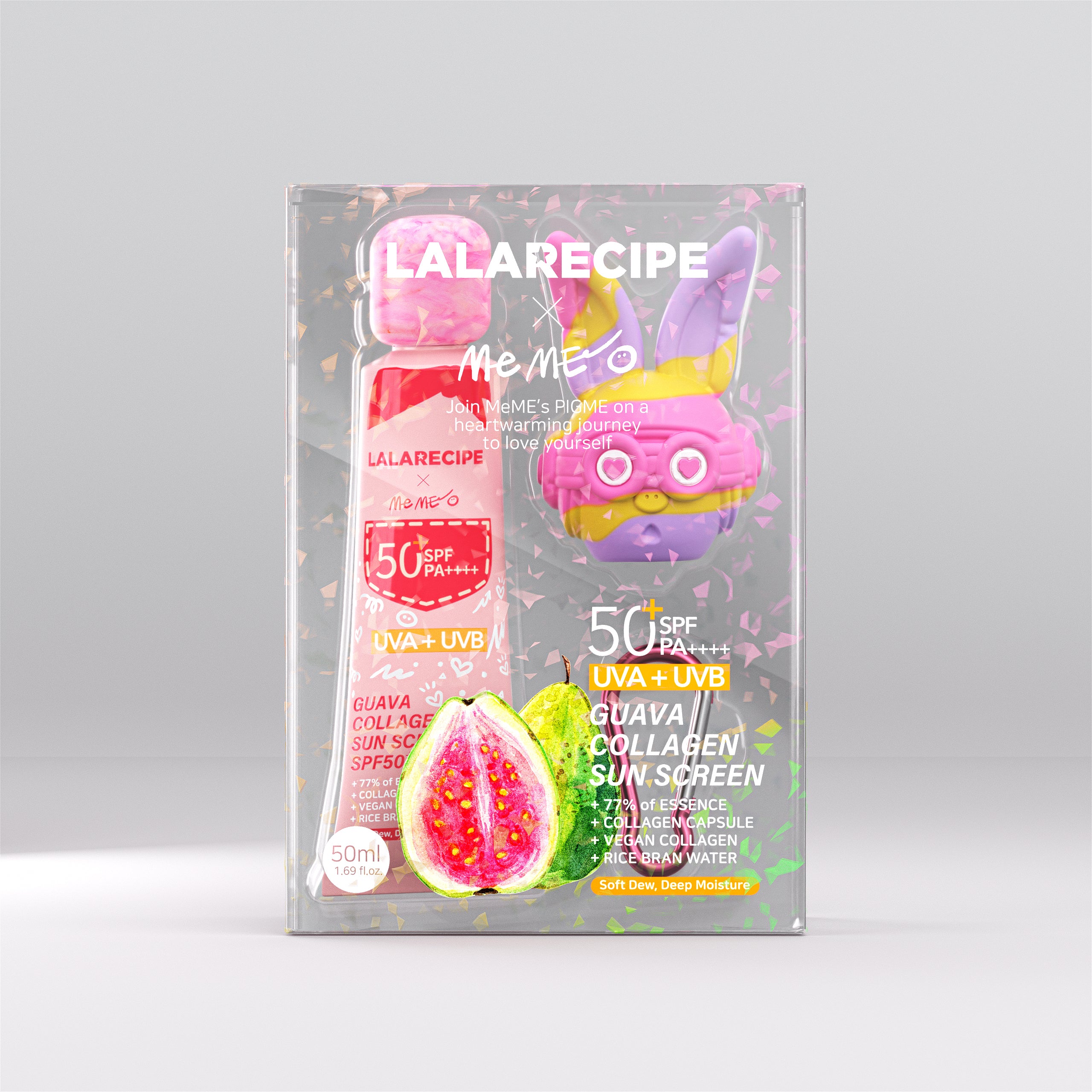 Lalarecipe Сонцезахисний крем з екстрактом гуави, 50 мл – Lalarecipe Guava Collagen Sun Cream Limited Edition