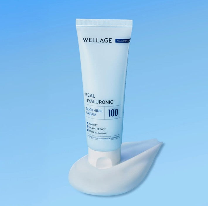 WELLAGE Крем із гіалуроновою кислотою та PDRN, 80 мл – WELLAGE Real Hyaluronic Soothing Cream