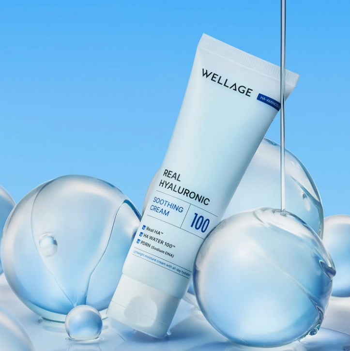 WELLAGE Крем із гіалуроновою кислотою та PDRN, 80 мл – WELLAGE Real Hyaluronic Soothing Cream