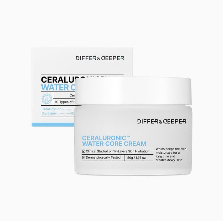 Differ&amp;Deeper Ceraluronic Core Cream – зволожувальний крем для обличчя з церамідами