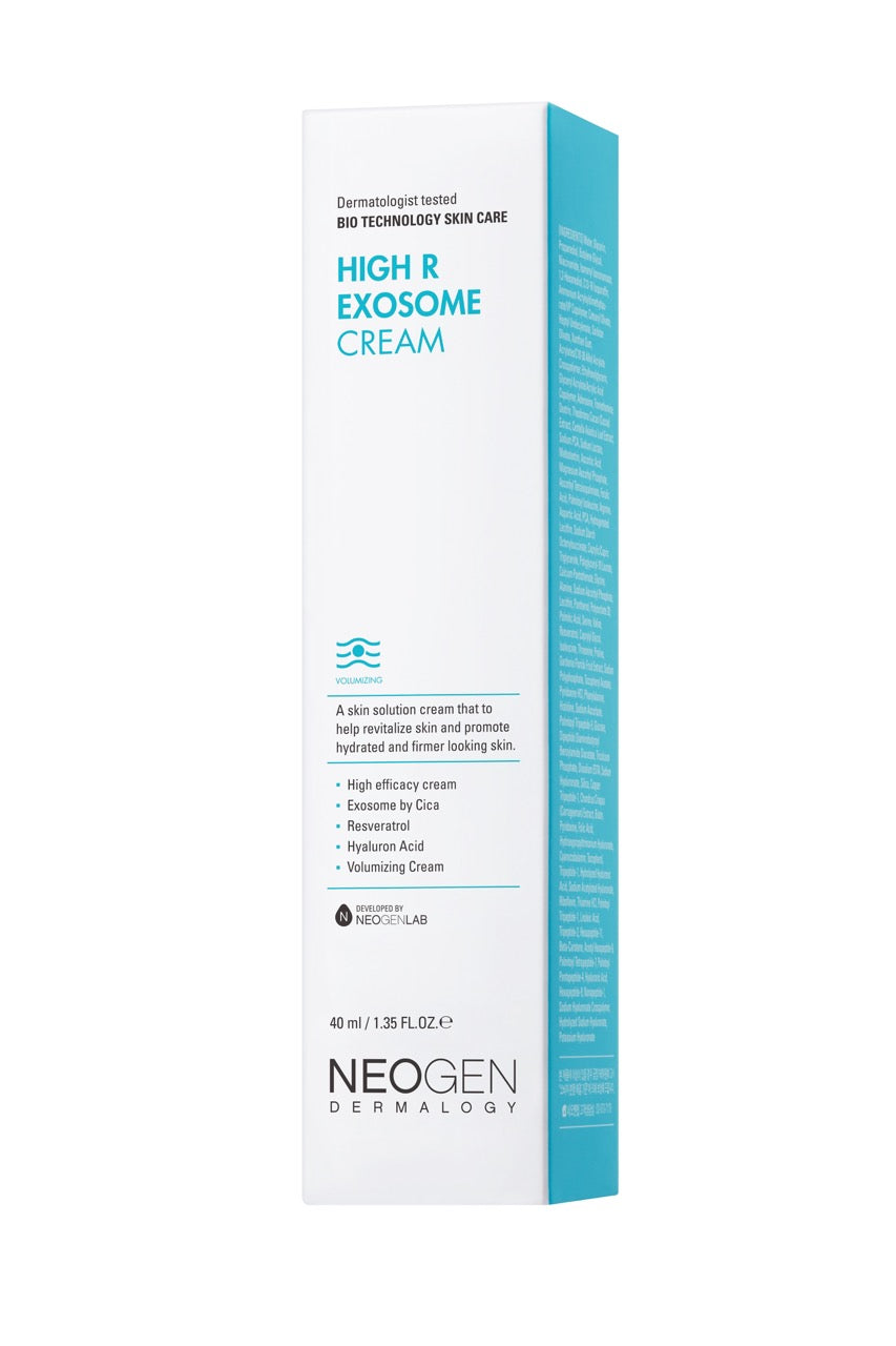 Упаковка крему NEOGEN High R Exosome Cream – коробка й туба, тестовано дерматологами