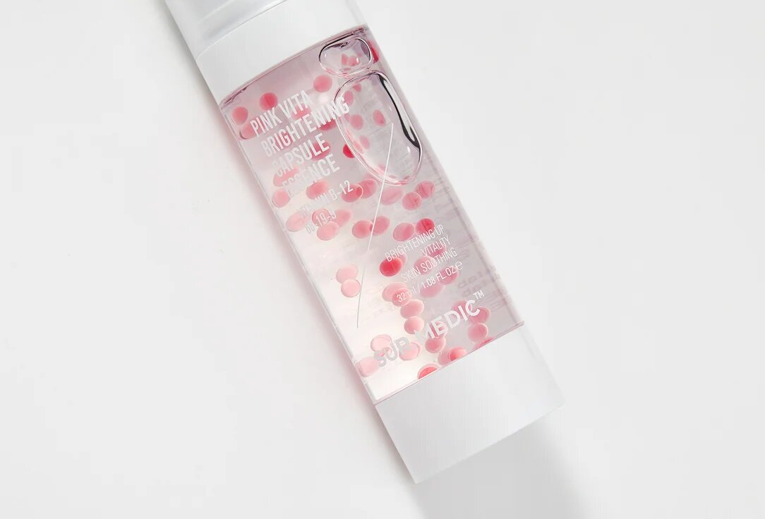 SUR.MEDIC+  Капсульна сироватка для сяйва шкіри, 32 мл – SUR.MEDIC+ Pink Vita Brightening Capsule Essence
