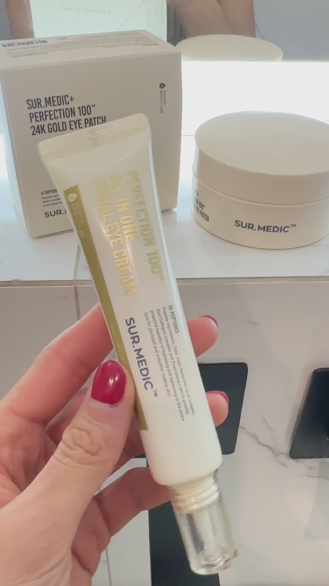 SUR.MEDIC+ Крем для очей з пептидами, 35 мл - SUR.MEDIC+ Perfection 100 All In One Facial Eye Cream