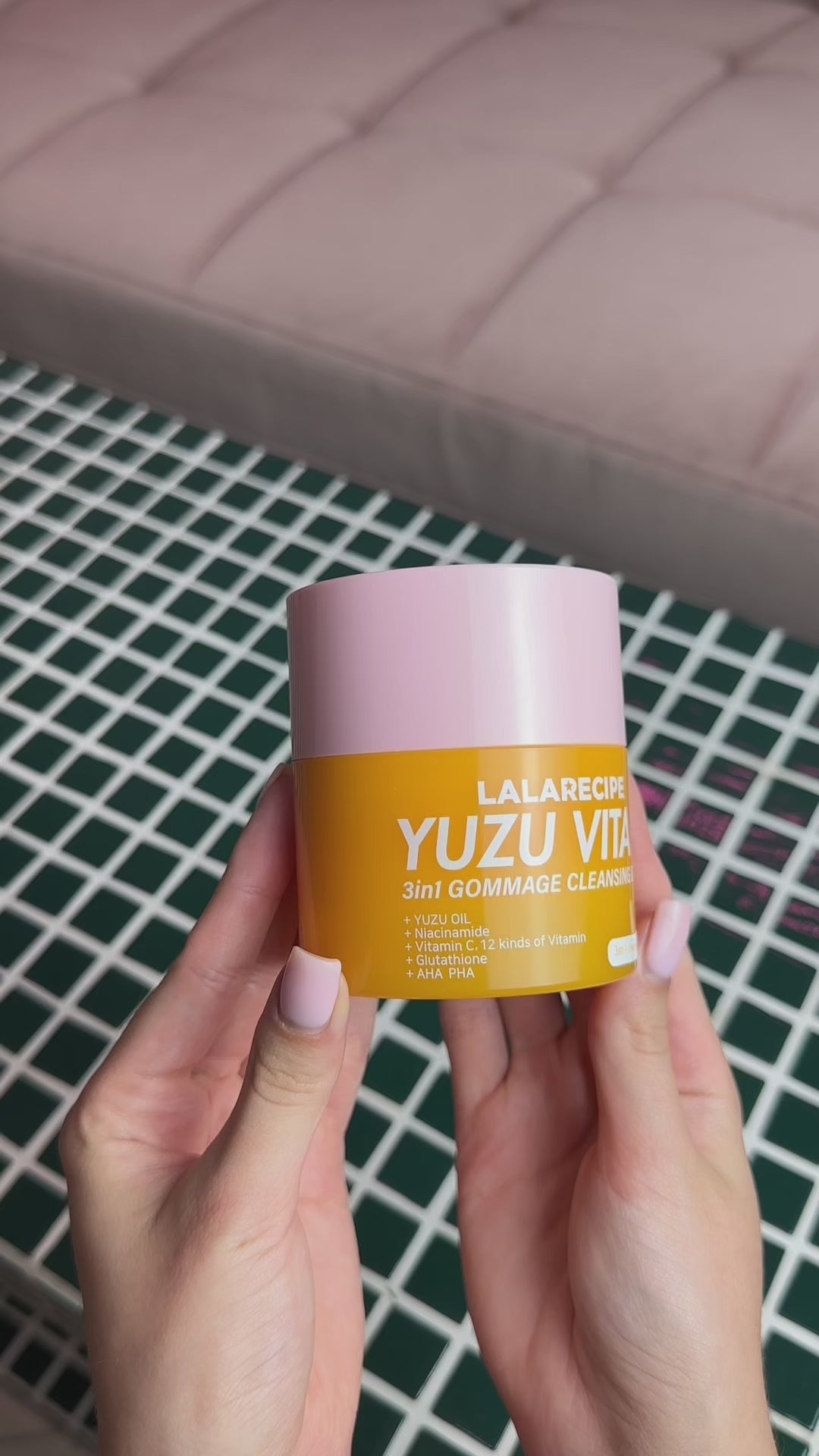Lalarecipe Очищувальний бальзам-гоммаж з екстрактом юдзу, 50 мл – Lalarecipe Yuzu Vita C 3in1 Gommage Cleansing Balm
